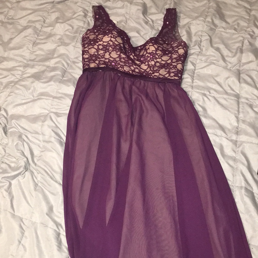 Long Purple Dress
